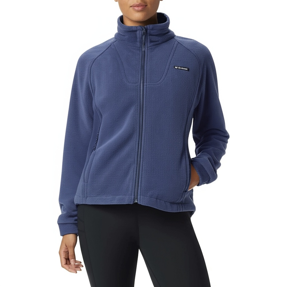 Columbia SL7144 Vintage Womens Medium Blue Full Zip Fleece Jacket Activewear - Picture 2 of 12